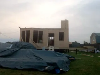 Haus 188 m² nach individuellem Projekt, Dorf Ivanovskoe: Wandmontage