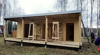 Haus nach Projekt „Mistika - S2.5“, SNT „Koltschugino“: Wandmontage