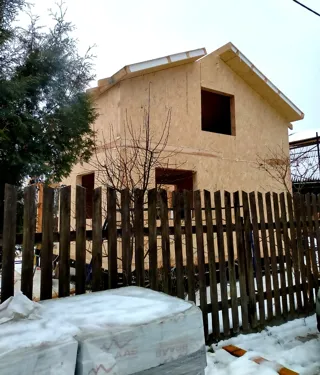 Dacha house, “Small country house” design, Karacharovo village: wall assembly