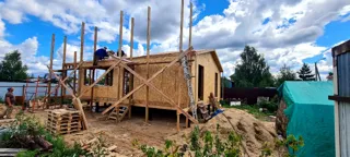 Haus 100 m² nach Projekt „Barnhouse 76.1“, Gebiet Moskau: Dach