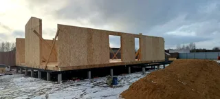 Haus nach individuellem Entwurf, Gebiet Iwanowo: Wandmontage