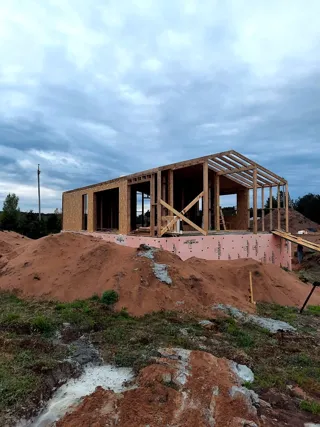 Haus 100 m² nach Projekt „Barnhouse 76.1“, Dorf Izbizhe: Dach