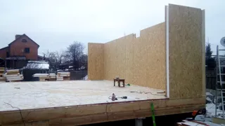 Custom-design house, Ivanovo: wall assembly