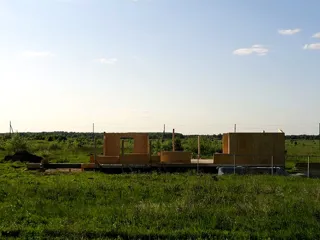 Haus nach Projekt „Gala“, Gebiet Iwanowo: Wandmontage