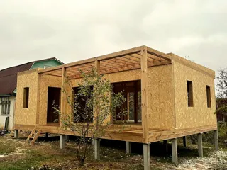 Haus nach Projekt „Mistika - E2.8“, Gebiet Nischni Nowgorod: Fertiges Haus
