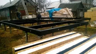 “Slavyanka mini” projesine göre ev, İvanovo bölgesi: temel ve alt bağlama kirişi