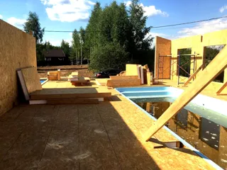 Haus 228 m² nach individuellem Projekt, Dorf Lunevo: Wandmontage