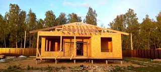 Haus 92 m² nach individuellem Projekt, Dorf Ivantsevo: Wandmontage