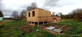 86 m² house, “Solo” design, Kozhevnikovo village: wall assembly