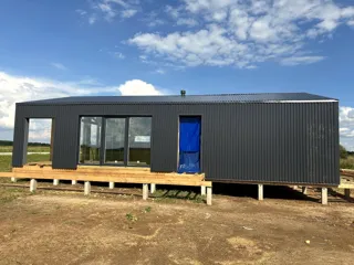 Haus nach Projekt „Barnhouse 84.2“, Dorf Ivantsevo: Fertiges Haus