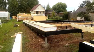 Haus nach Projekt „Finnisch 70“, Region Jaroslawl: Wandmontage