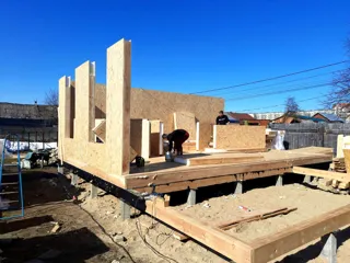Haus nach Projekt „Dorofejewo“, Kovrov: Wandmontage