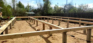Haus 124 m² nach individuellem Projekt, Ivanovo: Fundament und Grundrahmen