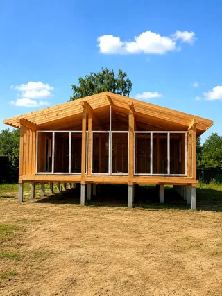 Haus 93,54 m² nach individuellem Projekt, Siedlung Karavaevo: Fertiges Haus