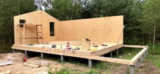Özel projeye göre 54,5 m² ev, Barskoe köyü: duvar montajı