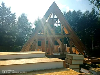 Haus nach individuellem Entwurf, Region Jaroslawl: Wandmontage