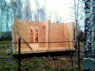 Haus nach Projekt „Mistika - S2.5“, SNT „Koltschugino“: Wandmontage