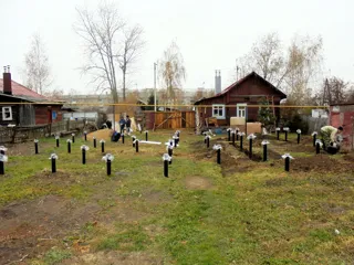 Haus nach Projekt „Slawjanka“, Ivanovo: Fundament und Grundrahmen