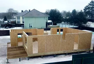 Haus 221,5 m² nach individuellem Projekt, Dorf Yusupovo: Wandmontage