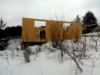 Haus nach Projekt „Utes“, Dorf Sukhanikha: Wandmontage