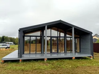 Haus nach Projekt „BarnHouse 76“, Gebiet Iwanowo: Fertiges Haus