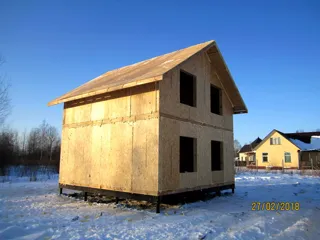 House based on the “Avdeevo” design, Molodtsovo settlement: completed house