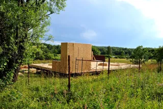House based on the “Magnoliya” design, Vladimir Region: wall assembly