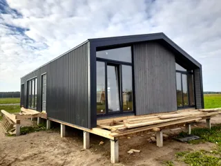 Haus nach Projekt „Barnhouse 84.2“, Dorf Ivantsevo: Fertiges Haus