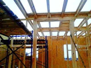 House built to a custom design, Patrikeevo village: interior partitions
