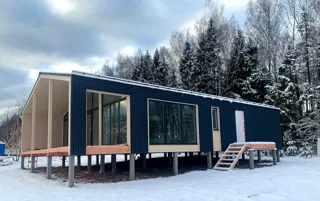 Haus nach Projekt „Barnhouse 110“, Dorf Syanovo-2