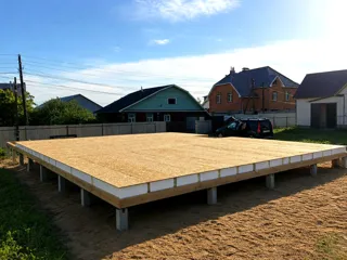129,55 m² house built to a custom design, Kostroma Region: SIP panel floor at level 0