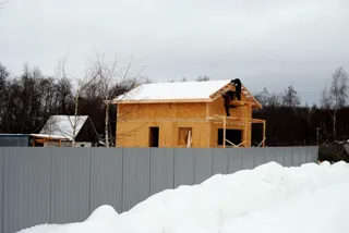 House based on the “Ermak” design, Serednevo village: completed house