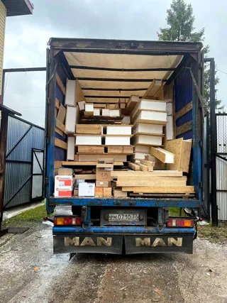 Haus nach Projekt „Sefir“, Kineshma: Lieferung des Hausbausatzes