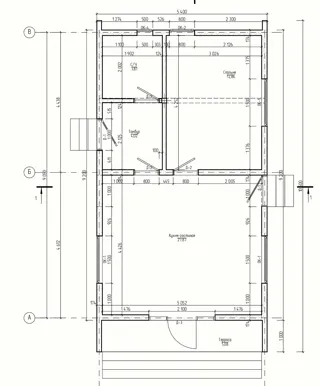 Haus 76 m² nach individuellem Projekt, Dorf Tulchino: Projektgrundriss