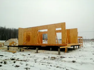 Haus nach Projekt „Mistika - S2.8“, Gebiet Moskau: Wandmontage