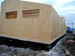 Haus nach Projekt „Arizona“, Gebiet Nischni Nowgorod: Wandmontage