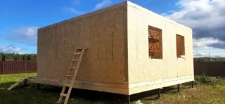 Haus 115 m² nach individuellem Projekt, Dorf Golovino: Wandmontage