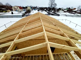 Haus 90,3 m² nach individuellem Projekt, Dorf Pazushino: Dach