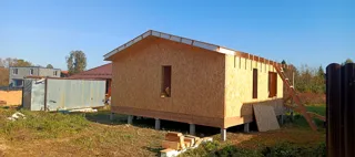 Custom-design house, Nastasino village: finished building