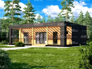 Haus 102 m², Projekt „Mistika - D“, Dorf Khrabrovo: Projektvisualisierung