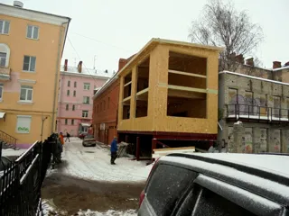Anbau 86,02 m² nach individuellem Entwurf, Yaroslavl: Wandmontage