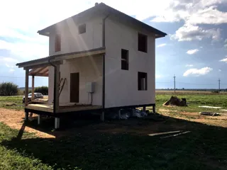 Haus nach Projekt „Karl“, Dorf Malyshevo: Fertiges Haus
