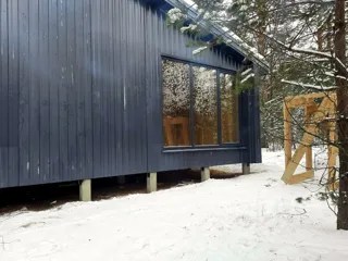 “Barnhouse 110” projesine göre ev, Vidogoshchi köyü: tamamlanmış ev