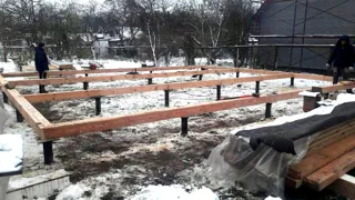 “Mistika - S2.8” projesine göre ev, Zhukovo köyü: temel ve alt bağlama kirişi