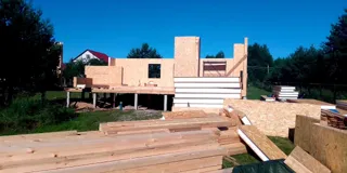 Haus 105 m² nach individuellem Projekt, Dorf Toporok: Wandmontage