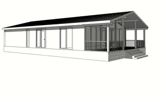 Haus 145 m² nach individuellem Projekt, Siedlung Volga: Projektvisualisierung