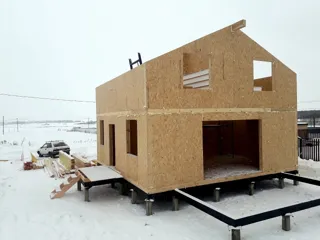 House based on the “Yessentuki 7.5x7.5” design, Kamenki village: second floor and attic