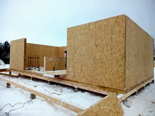 102 m² ev, “Korsar - K2.8” projesi, Markovo köyü: duvar montajı