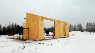 Garage nach individuellem Projekt, Gebiet Iwanowo: Wandmontage