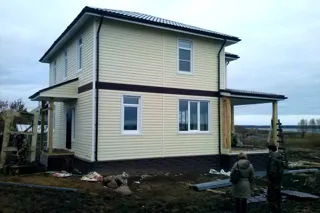 Custom-design house, Astashevo village: finished building